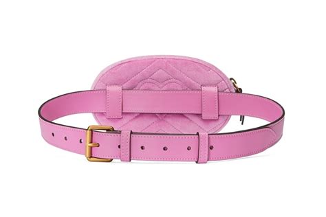 gucci velvet belt bag pink|Gucci belt bag 2 pouches.